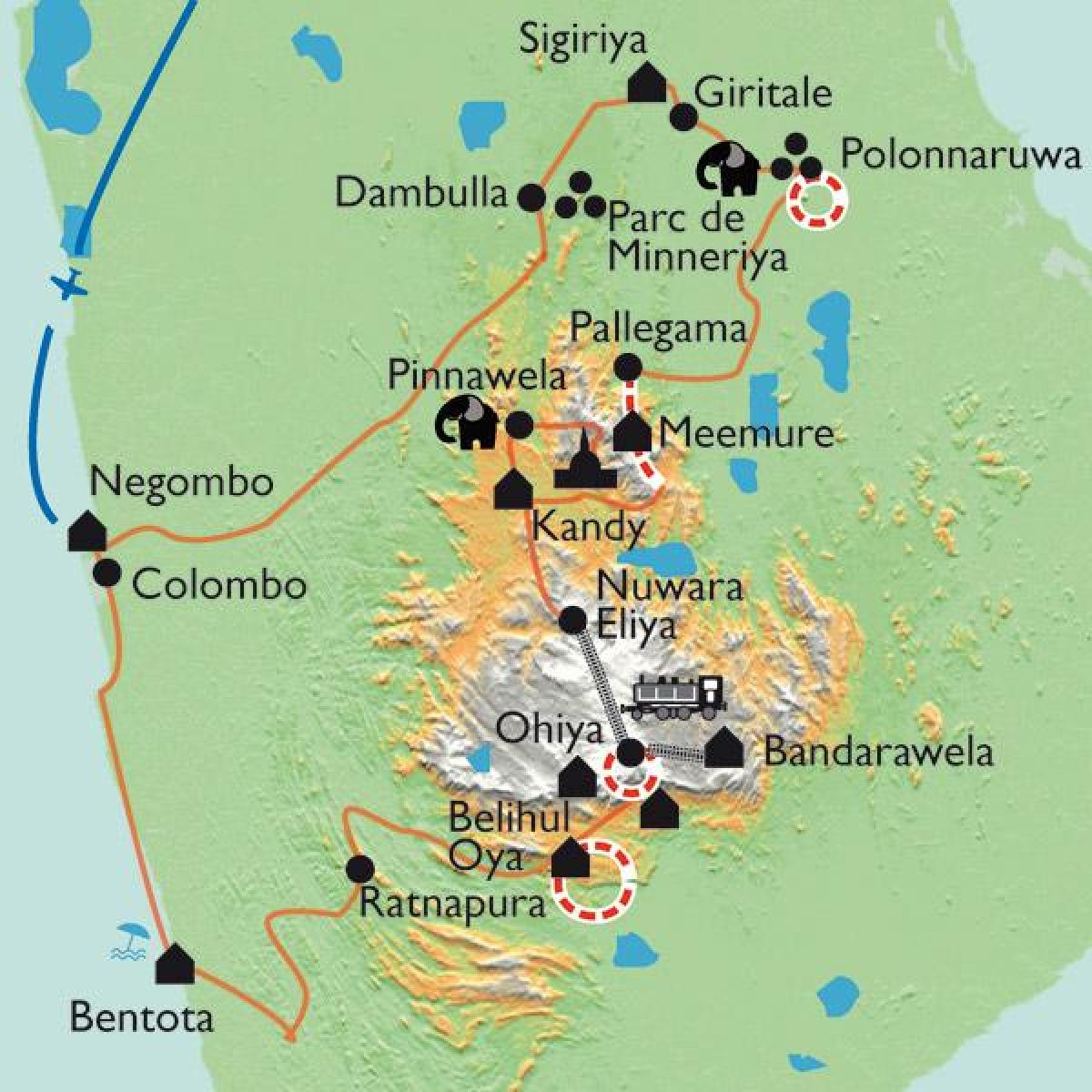 ศรีลังกา name แผนที่ sigiriya