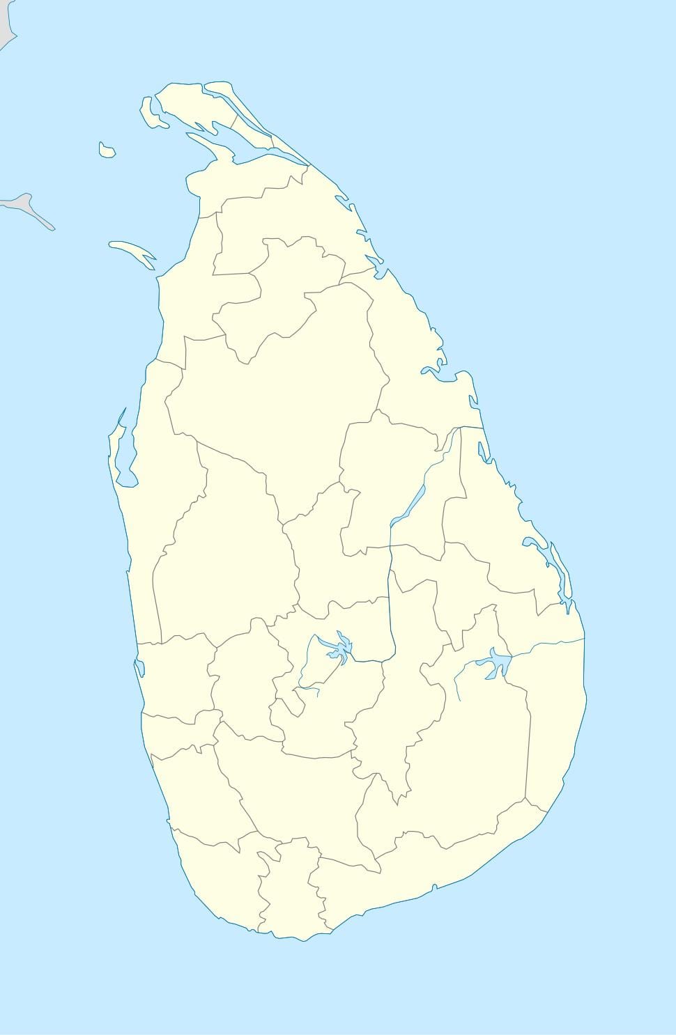 แผนที่ของศรีลังกา name divisional secretariat