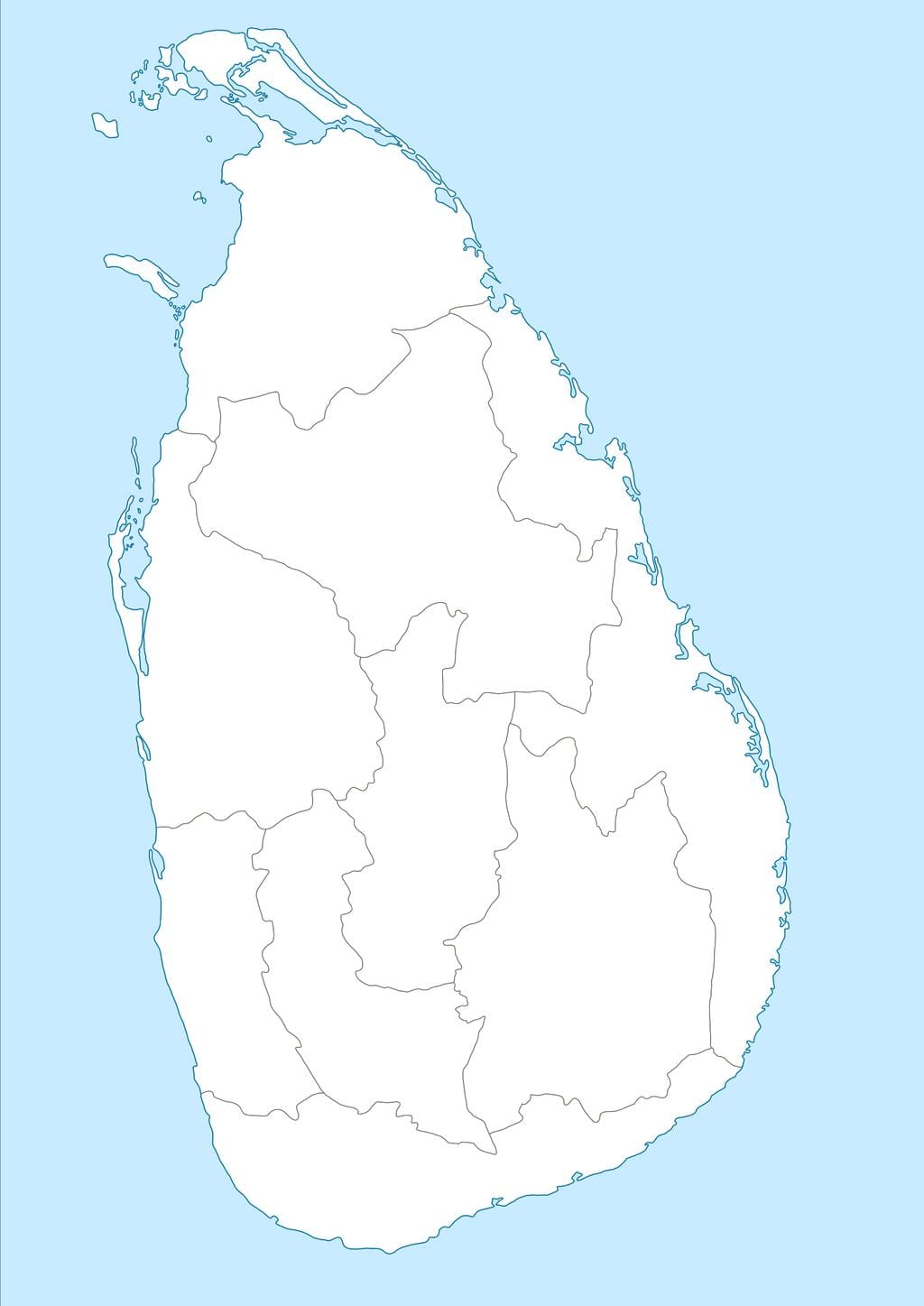 แผนที่ของศรีลังกา name nidan
