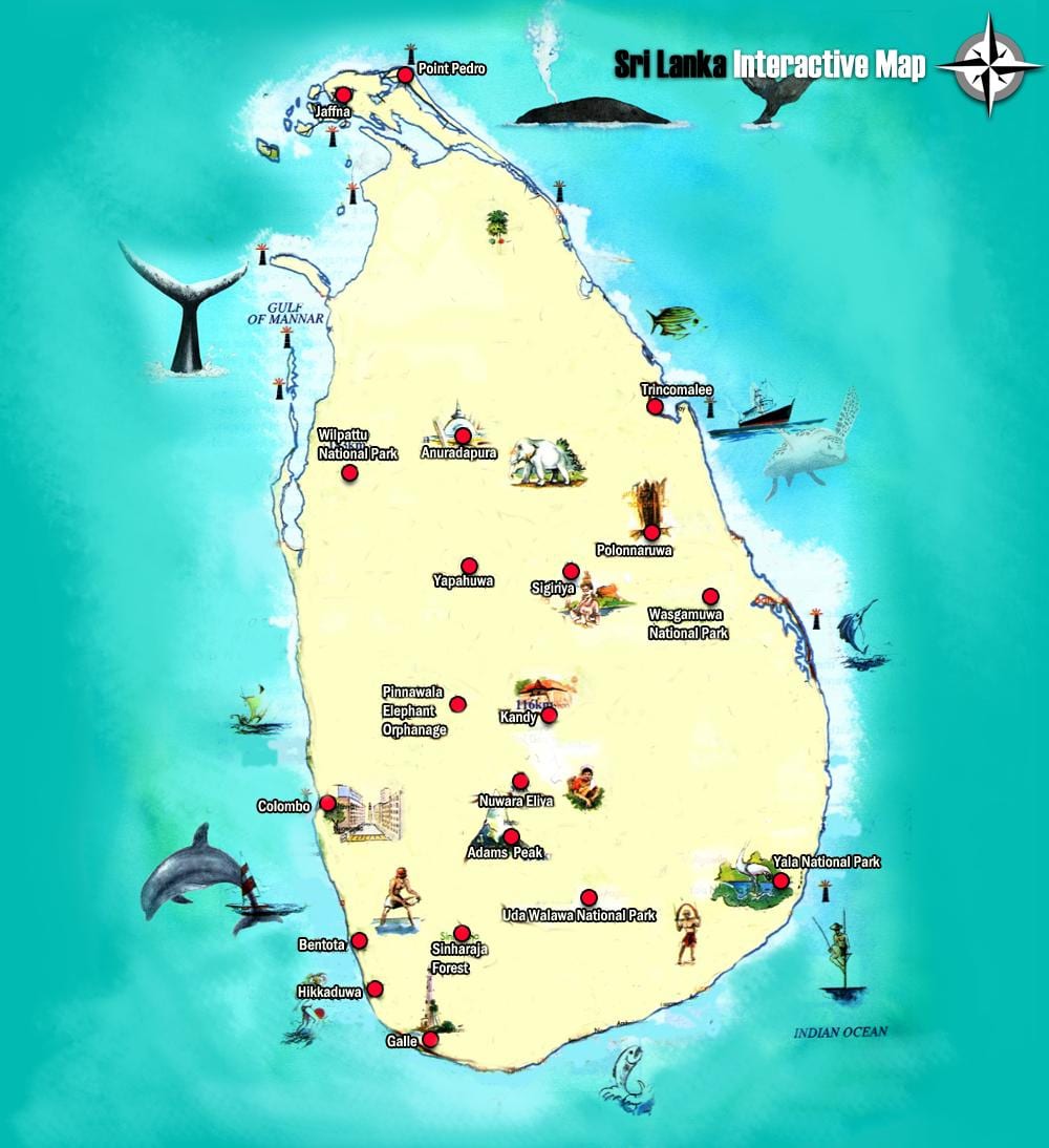 แผนที่ของ jaffna ศรีลังกา name