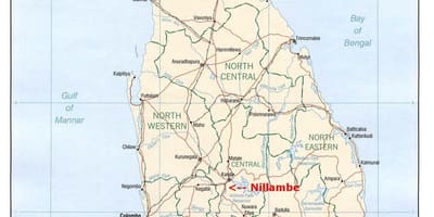 แผนที่ของศรีลังกา name บ้าน
