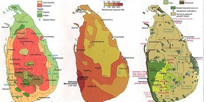 แผนที่ของศรีลังกา name agriculture