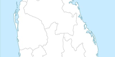 แผนที่ของศรีลังกา name nidan